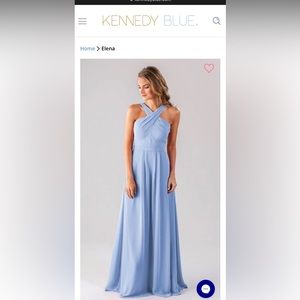 Bridesmaid dress. Kennedy Blue. Color: cornflower. Size: 20 **FITS LIKE A 16**